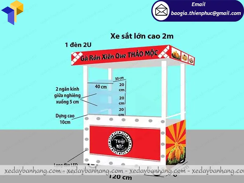 tủ bán gà rán