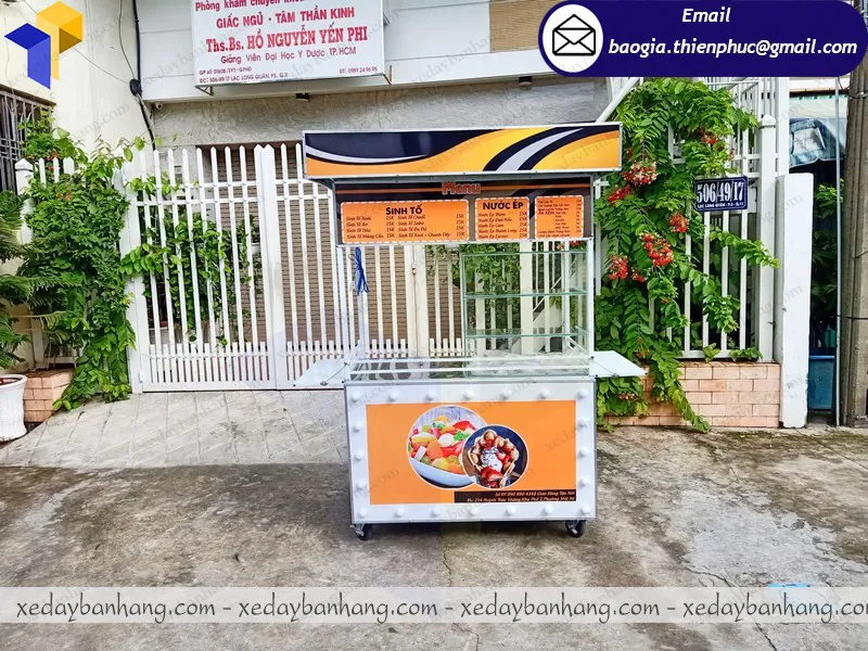 thiết kế xe trái cây tô