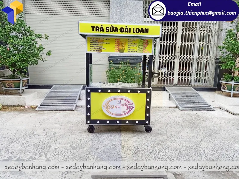xe bán trà sữa đẹp