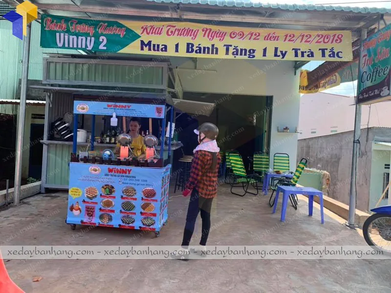 xe ban banh trung non