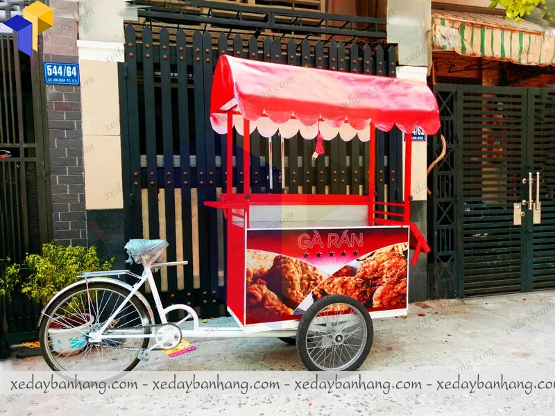 xe đạp bán gà rán đẹp
