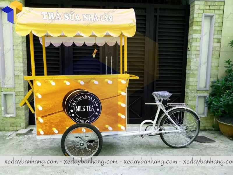 xe đạp bán trà sữa