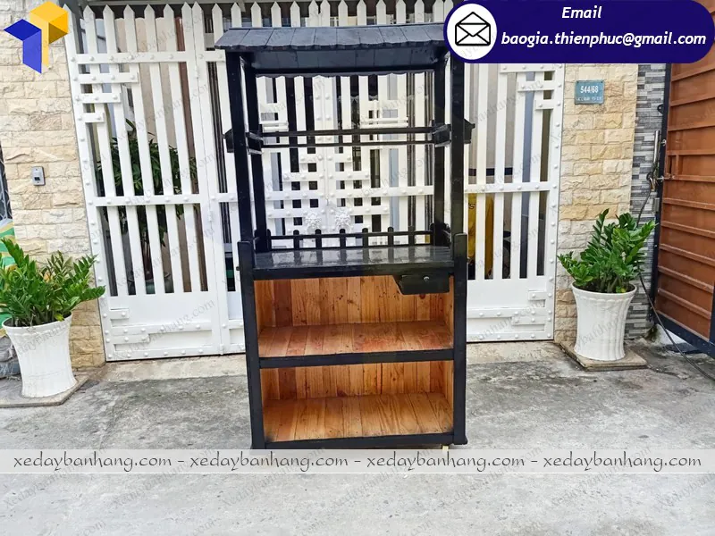 báo giá xe gỗ bán trà sữa