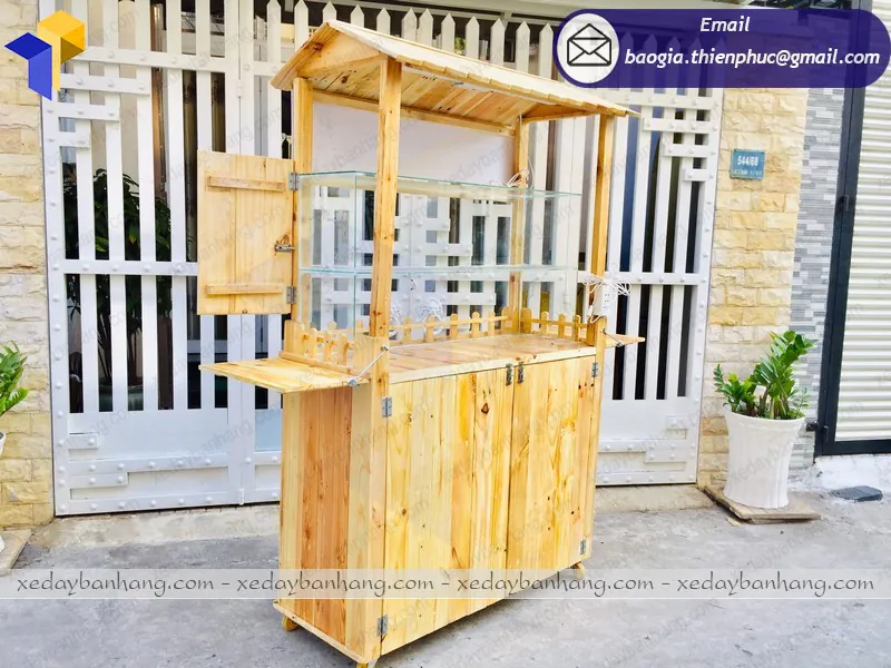 giá quầy gỗ bán nước ép