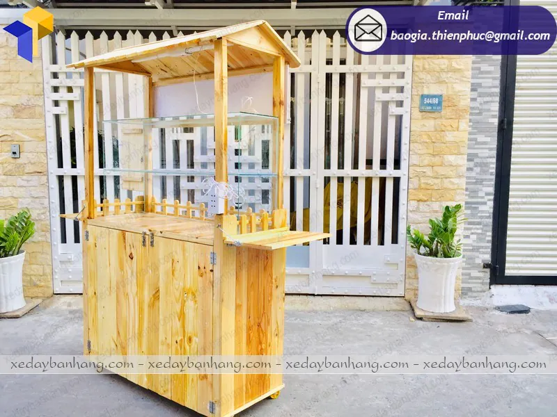 xưởng đóng quầy gỗ bán nước ép