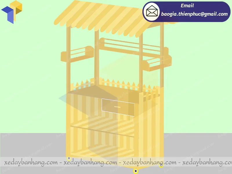 xe gỗ sinh tố đẹp