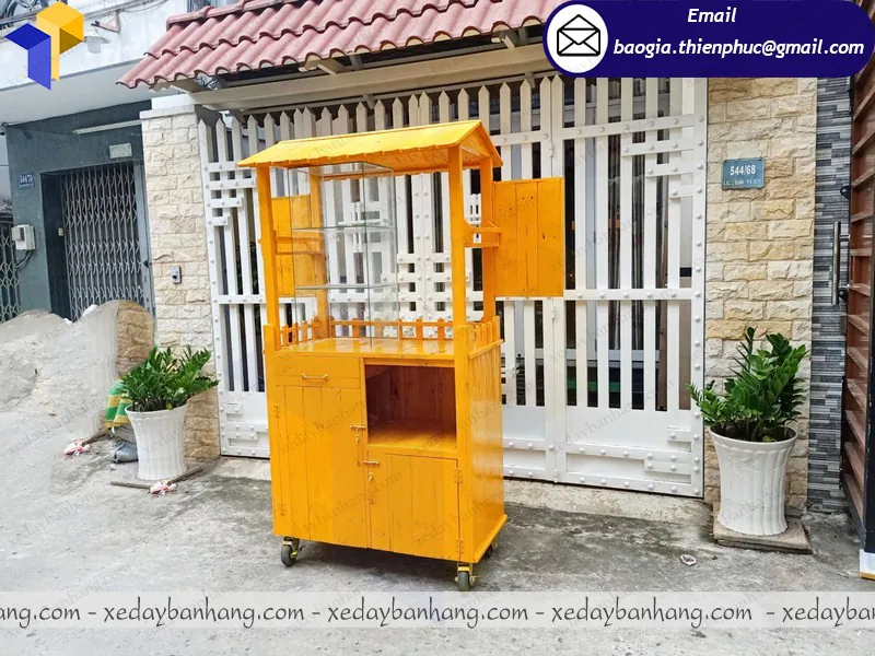  tủ gỗ bán thức ăn nhanh