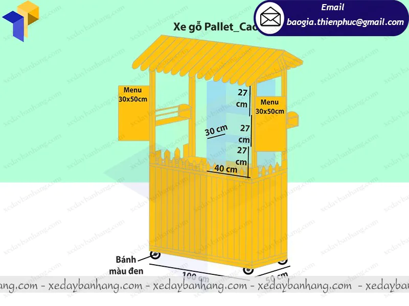  tủ gỗ bán thức ăn nhanh hcm