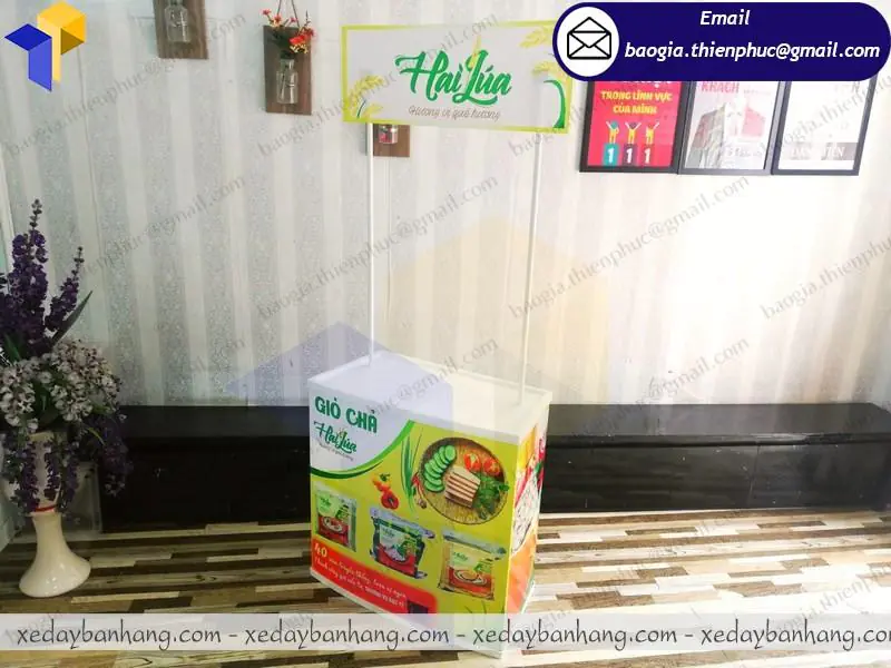 booth sampling lắp ráp bằng nhựa