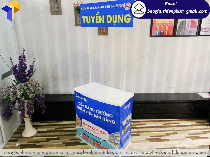 booth bán hàng bằng nhựa