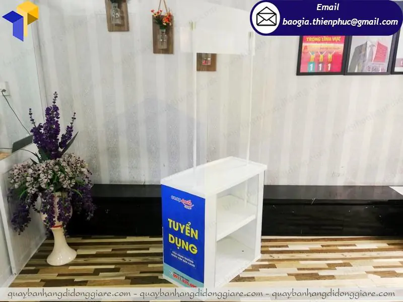 giá booth nhựa sampling