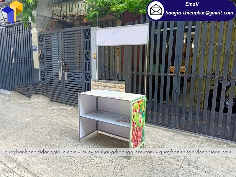 giá booth sắt lắp ráp