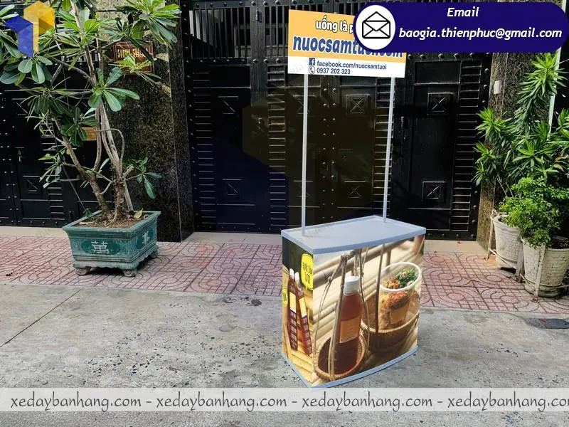 quầy booth bán hàng quảng cáo
