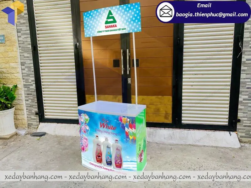 booth nhựa sampling lắp ráp