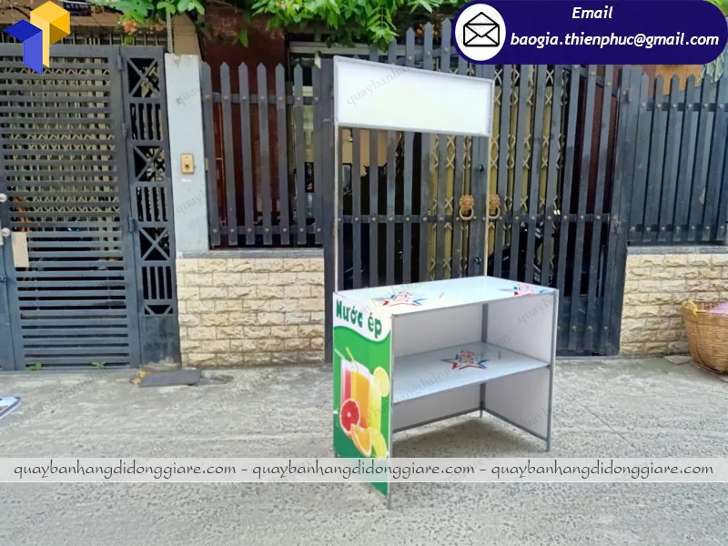 thiết kế booth bán hàng lắp ráp