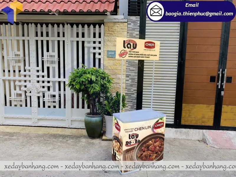 mẫu booth nhựa sampling hội chợ