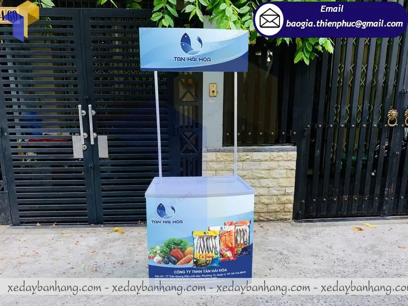 booth nhựa sampling mini lắp ráp