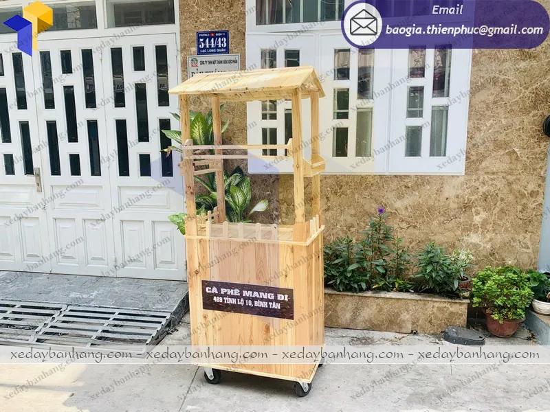 xe gỗ cafe giá bao nhiêu