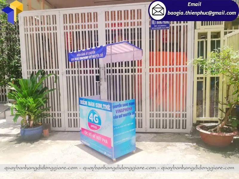 quầy lắp ráp bán hàng quảng cáo
