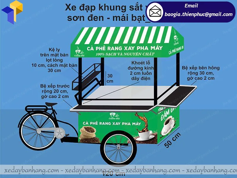 đóng xe đạp bán hàng rong