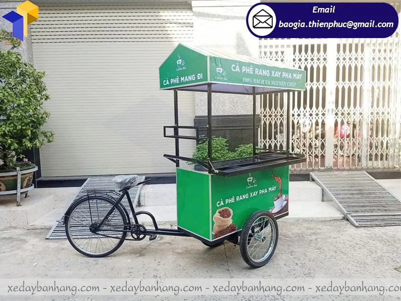 xe đạp cafe take away