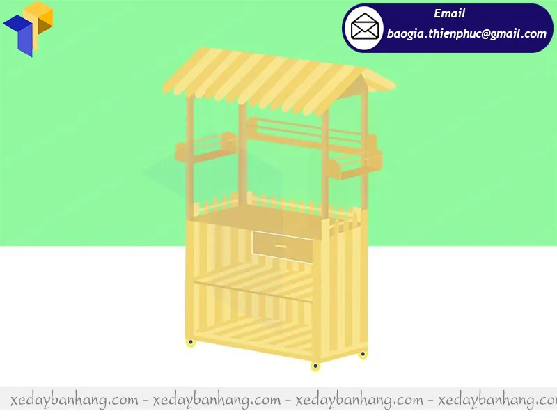 sản xuất tủ gỗ bán cafe