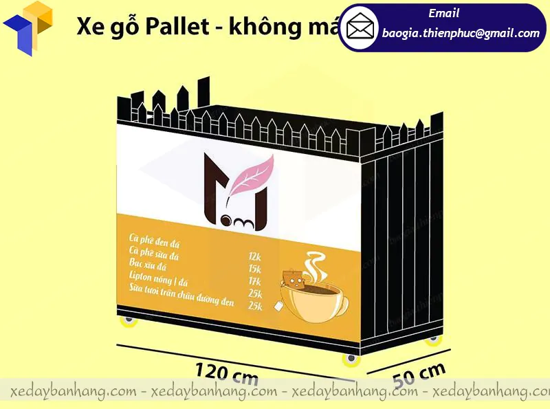 đóng tủ gỗ bán cafe