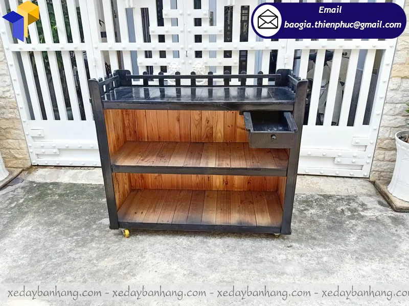gia công tủ gỗ bán cafe