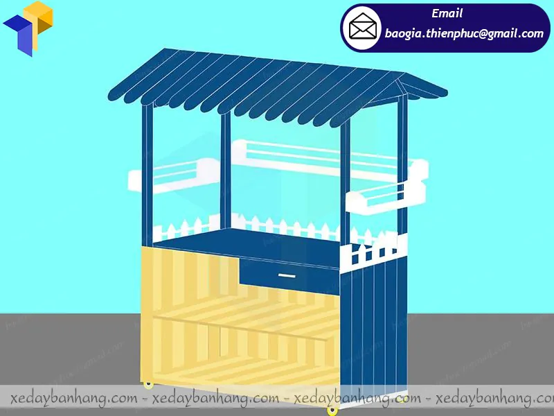 tủ gỗ bán sinh tố nước ép giá rẻ