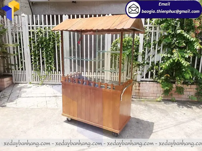 quầy bán coffee bằng gỗ