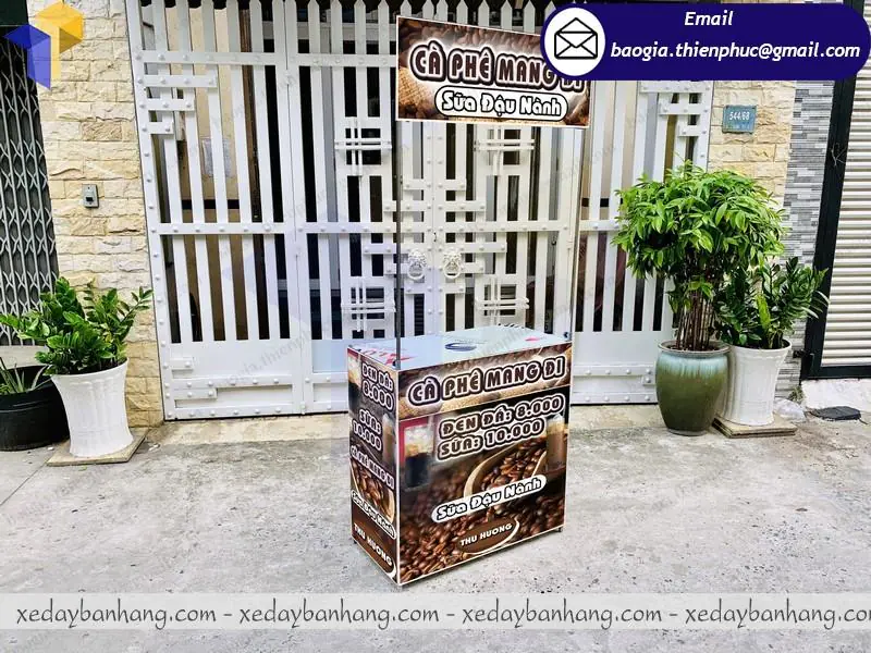 mẫu xe lắp ráp bán cafe