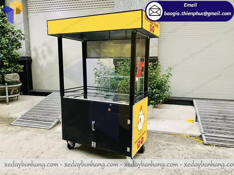 đặt xe đẩy bán thức ăn nhanh ở đâu