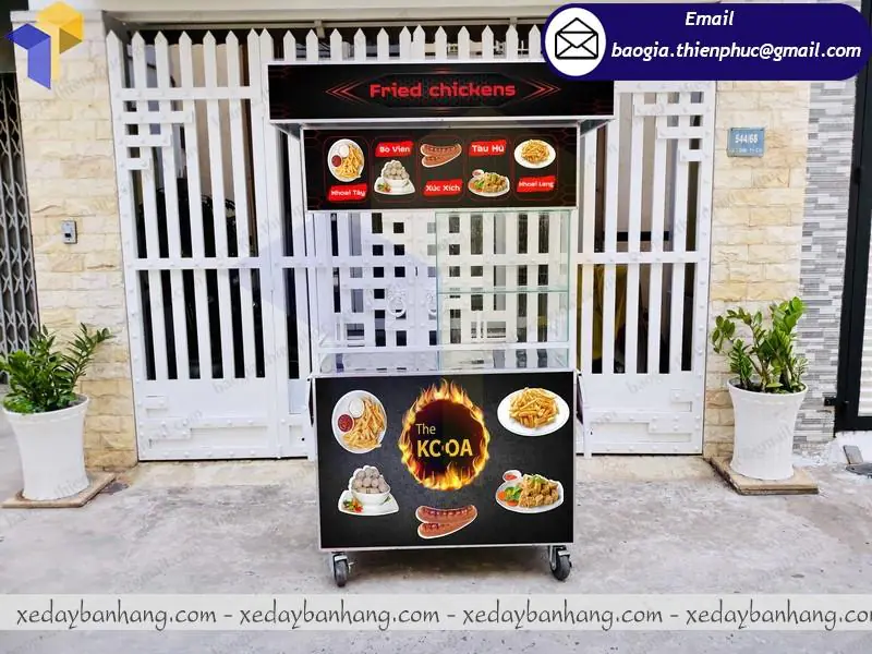 tủ sắt bán thức ăn nhanh