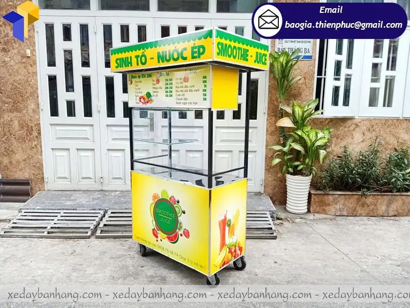mẫu quầy bán sinh tố nước ép đẹp