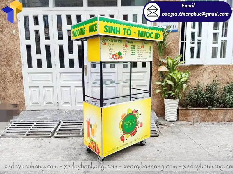 mẫu xe sắt bán sinh tố nước ép