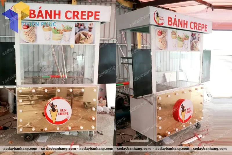 Xe bán bánh CRAPE phong cách độc lạ XDALU39