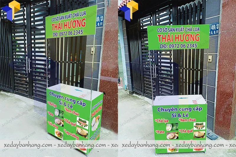 Booth samping bán đồ ăn vặt giá rẻ tại Thiên Phúc