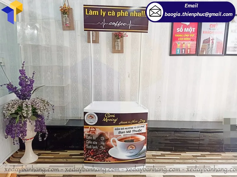 Địa chỉ bán booth nhựa siêu thị quảng cáo lắp ráp gấp gọn