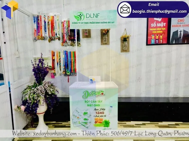 Top 3 đơn vị cung cấp booth nhựa bán thực phẩm Đà Lạt giá rẻ