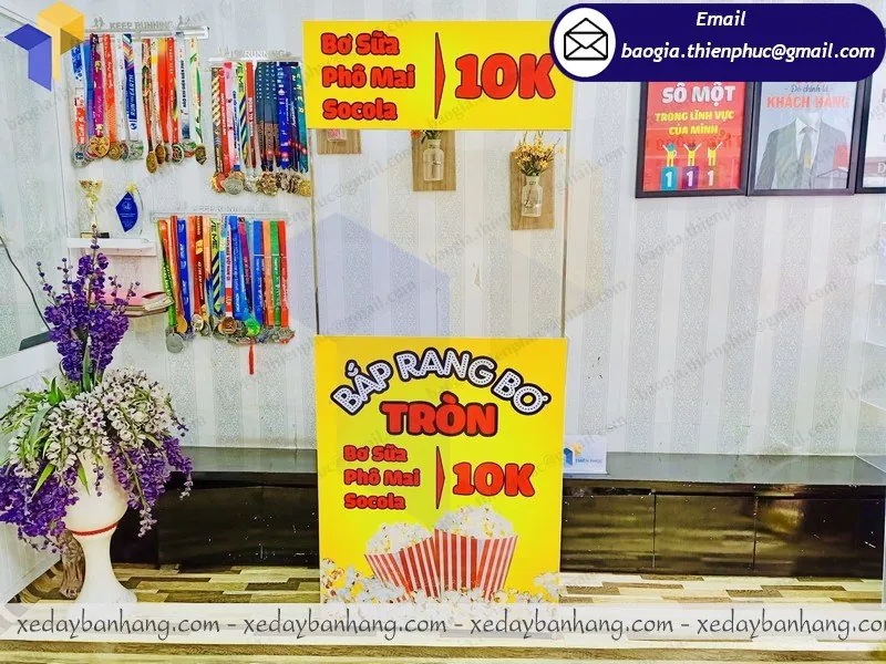 Nơi bán booth sắt bán bắp rang bơ giá rẻ ở Vũng Tàu