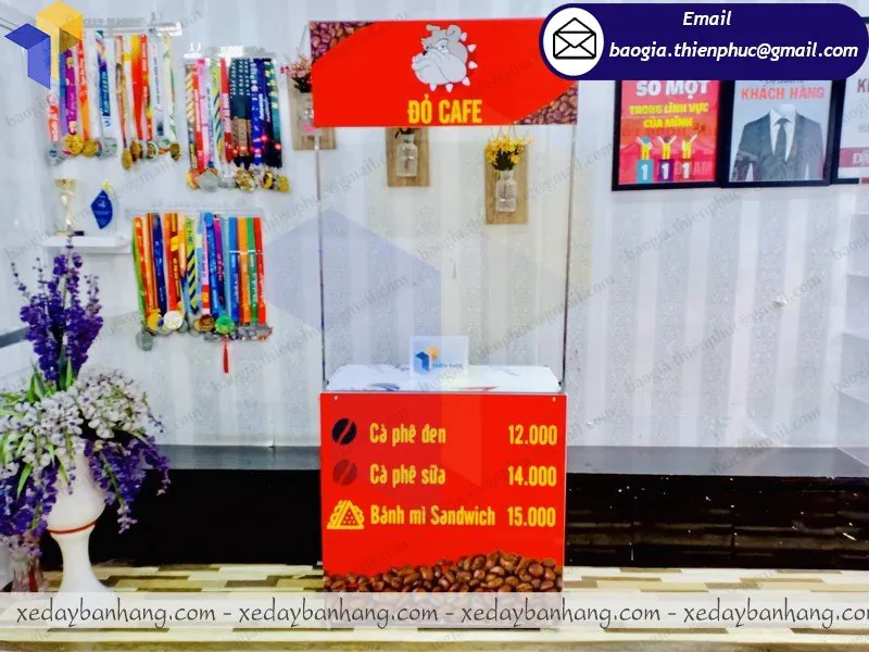 Nơi cung cấp booth sắt bán cafe pha máy giá rẻ ở Tây Ninh