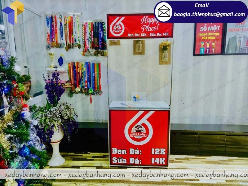 Kinh doanh là có lời với booth sắt bán cafe phin đẹp