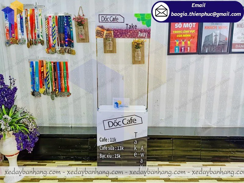 Nơi đóng booth sắt bán cafe sữa tươi ở Bình Dương