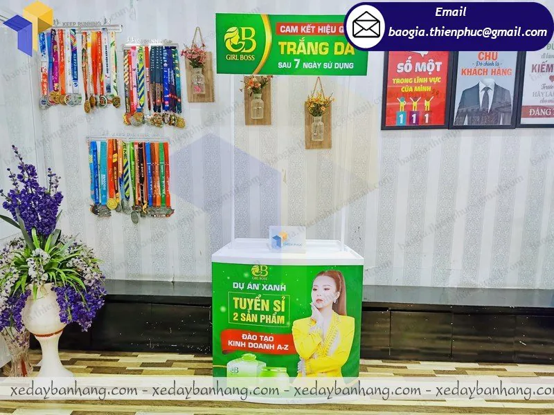 Hướng dẫn cách lắp ráp booth nhựa sampling bigsize