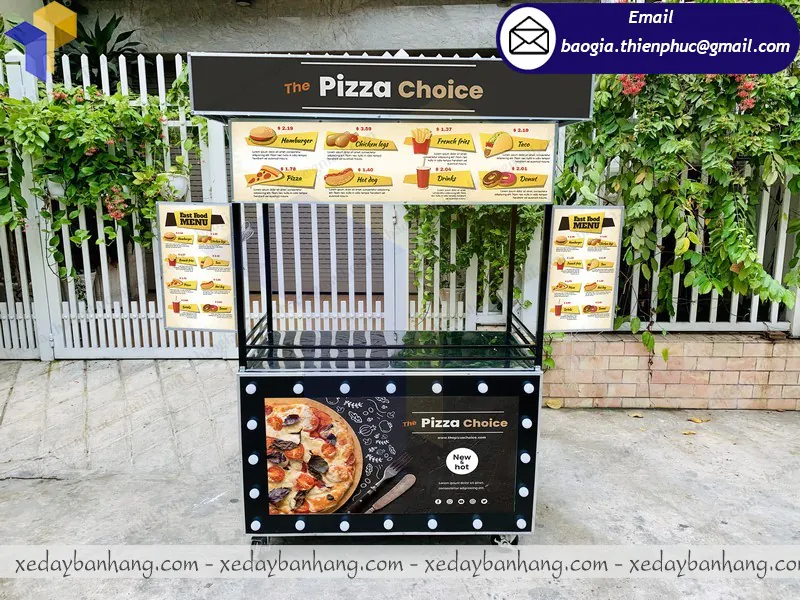 Địa chỉ đặt làm xe bán bánh hamburger giá rẻ ở Nha Trang