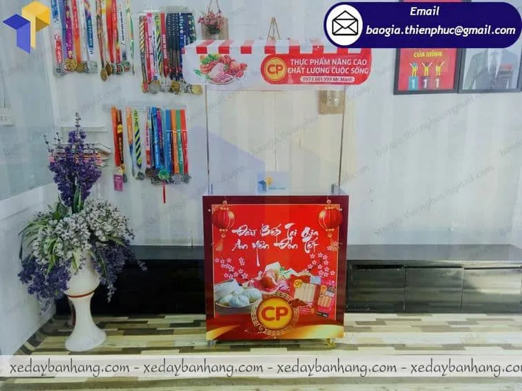 Sản xuất booth lắp ráp quảng cáo thương hiệu giá rẻ ở Hà Nội