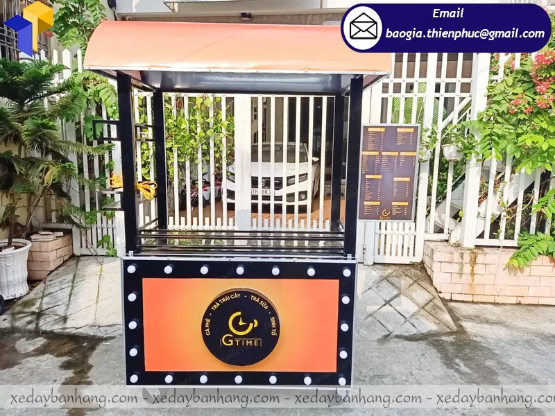 Thiết kế mẫu xe bán sinh tố nước ép đầy đủ tiện nghi giá rẻ