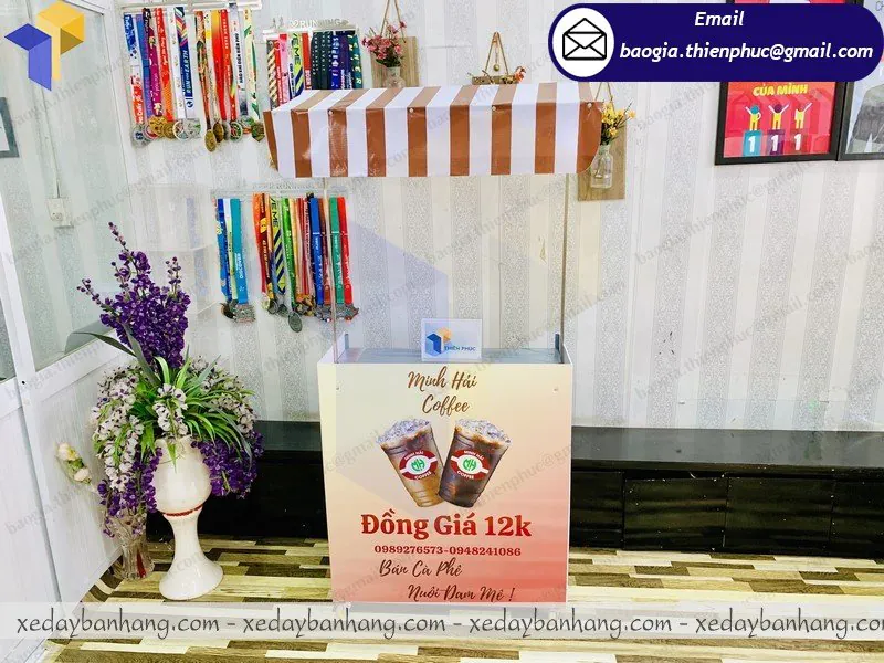 Nơi gia công quầy bán cafe sữa đá lắp ráp giá rẻ ở Hóc Môn
