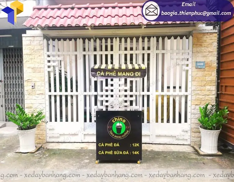 Quầy bán hàng lắp ráp giá rẻ thiết kế mái che bạt tiện lợi
