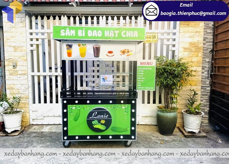 Nơi bán xe bán trà bí đao hạt chia giá rẻ  uy tín